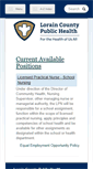 Mobile Screenshot of employment.loraincountyhealth.com